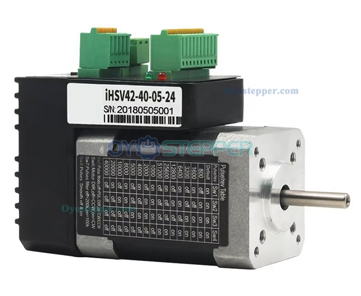 JMC Nema 17 Integrated AC Servo Motor 52W 24V 12.5Ncm(17.70 oz.in) 52000RPM 42 x 42mm